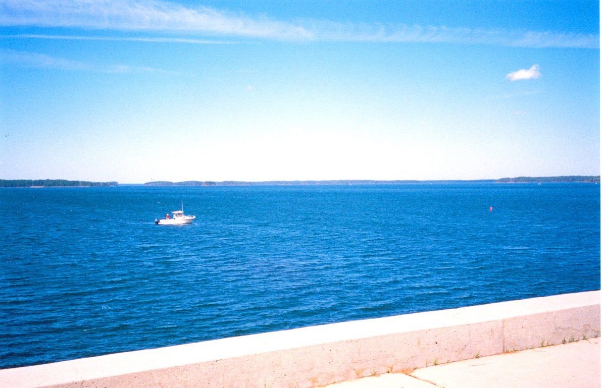 Boaters enjoy a beautiful, clear day on J. Strom Thurmond Lake on the Savannah River Scenic Byway.