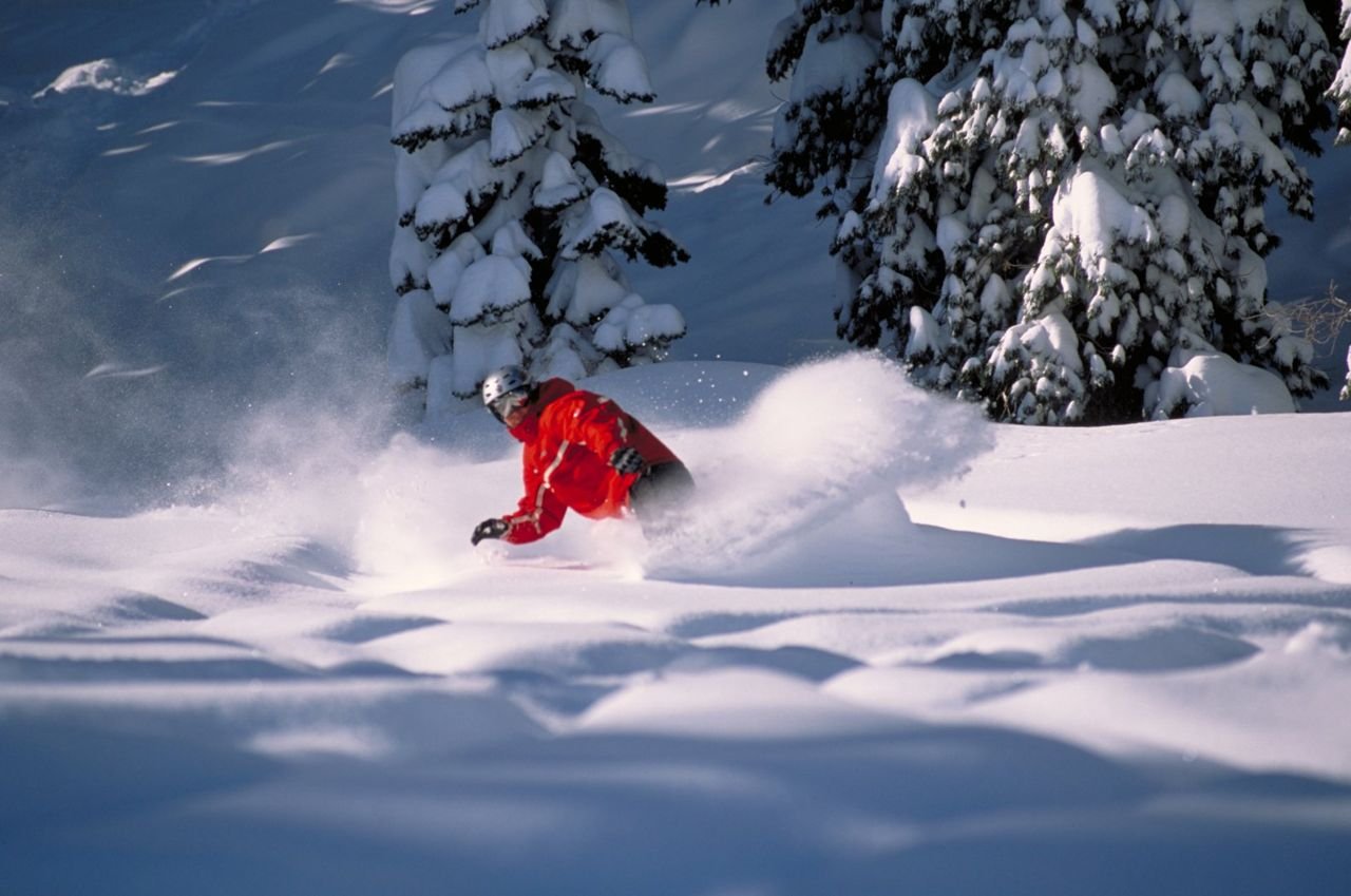 Bear Valley Mountain Resort's snow is great for carving.